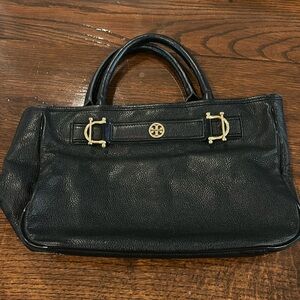 Black Tory Burch Buckle Bag